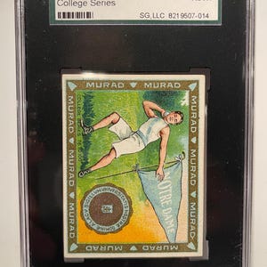 Vintage 1910 Murad Cigarettes College Series Notre Dame Trading Card SGC Graded Authentic