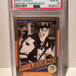 Mario Lemieux 2012 O Pee Chee Marquee Legends PSA 10 Gem Mint