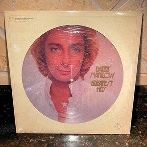 Barry Manilow &quot;Greatest Hits&quot;  - Gatefold Double LP Sealed Picture Disk NOS Condition- Vintage Vinyl Record Classic -  Free Shipping