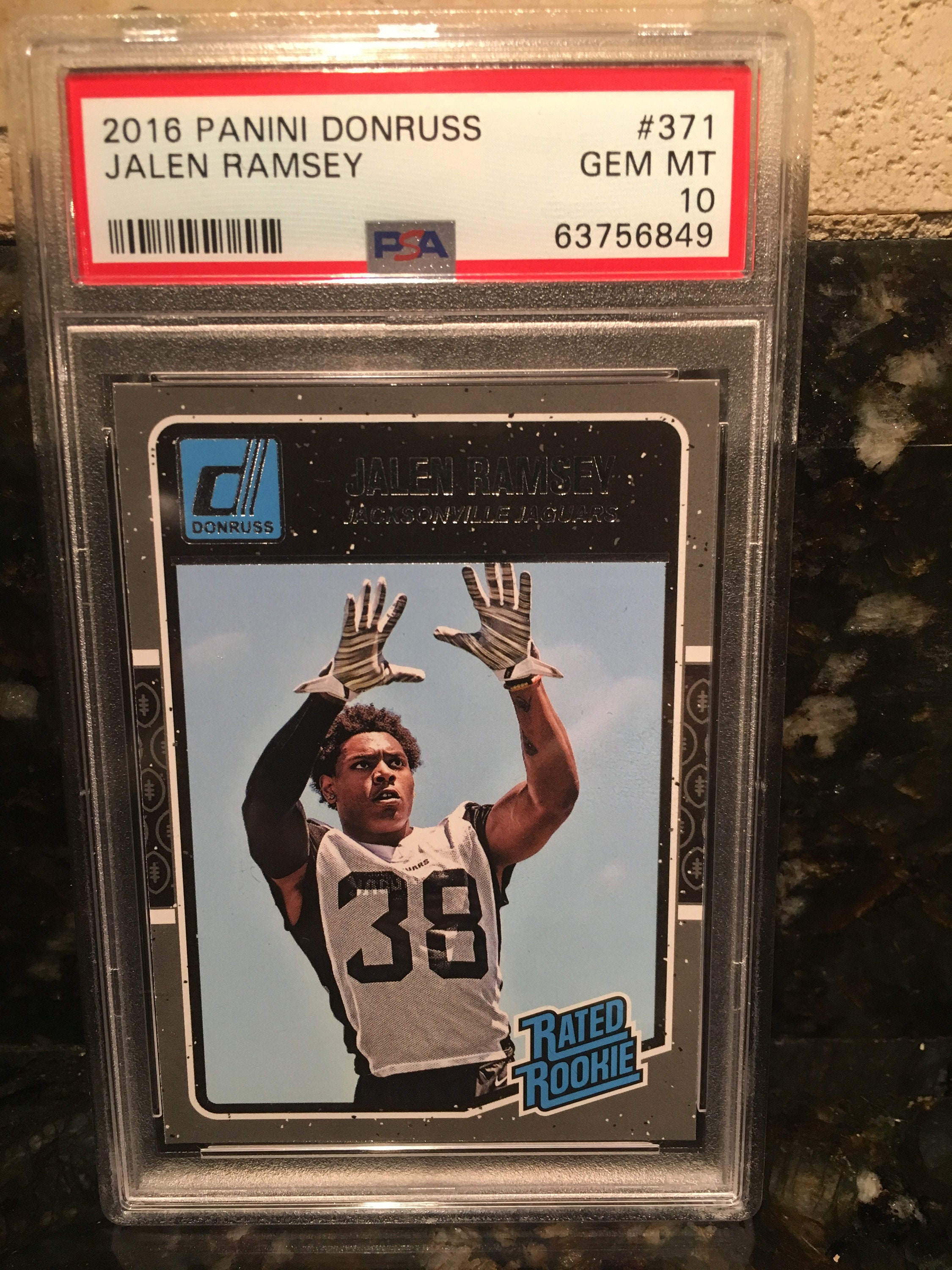 【希少】プレメモ WORKING!! ポイントシール 応募券 95点分 2016 Panini Donruss Rated Rookie Jalen Ramsey #371 PSA 10 Rookie