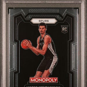 2023 Panini Prizm Monopoly Victor Wembanyama #81 PSA 9 MINT Rookie - Encased Graded