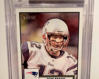 2013 Topps Heritage Tom Brady #4 BGS 9.5 Graded Encased