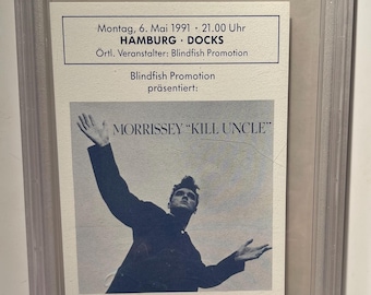 1991 Mint Full Ticket --- PSA 8 Morrissey Concert Ticket ---- Kill Uncle Tour ----  Hamburg Germany The Smiths