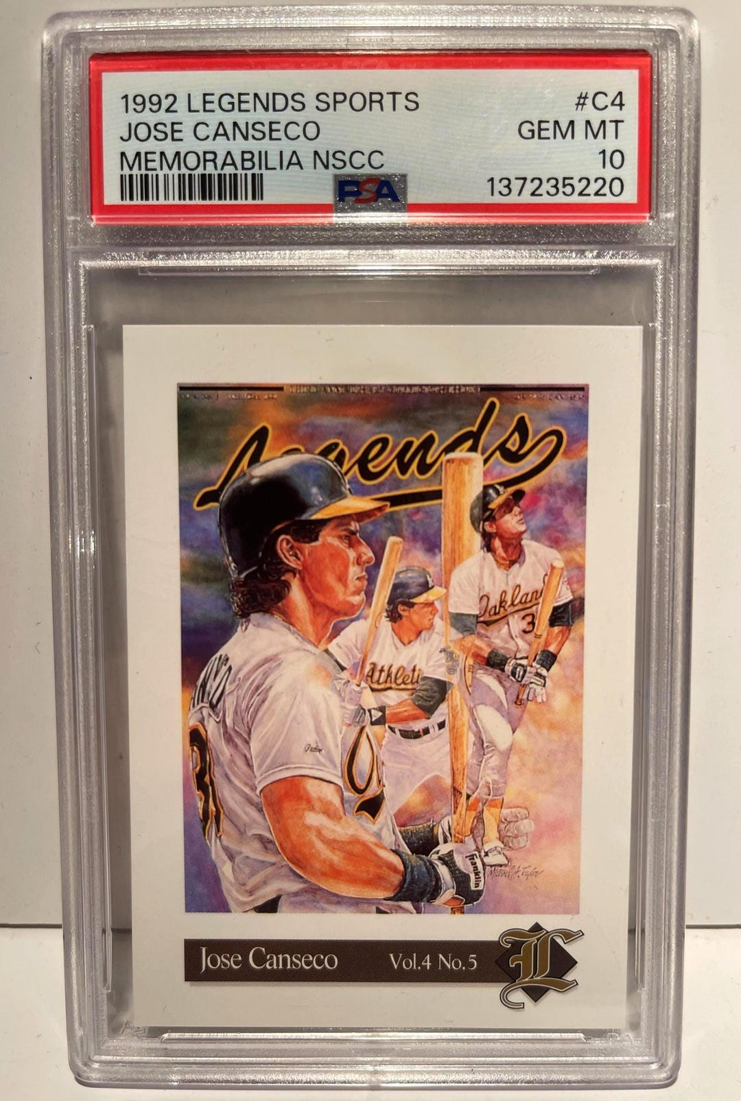 jose canseco limited edition baseball cards LIMITED EDITION JOSE CANSECO BASEBALL CARD