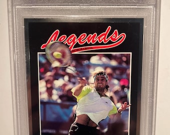Photo Vintage Agassi & Graf – Tennis Années 90 – Tirage Presse 25x18 Cm – Original