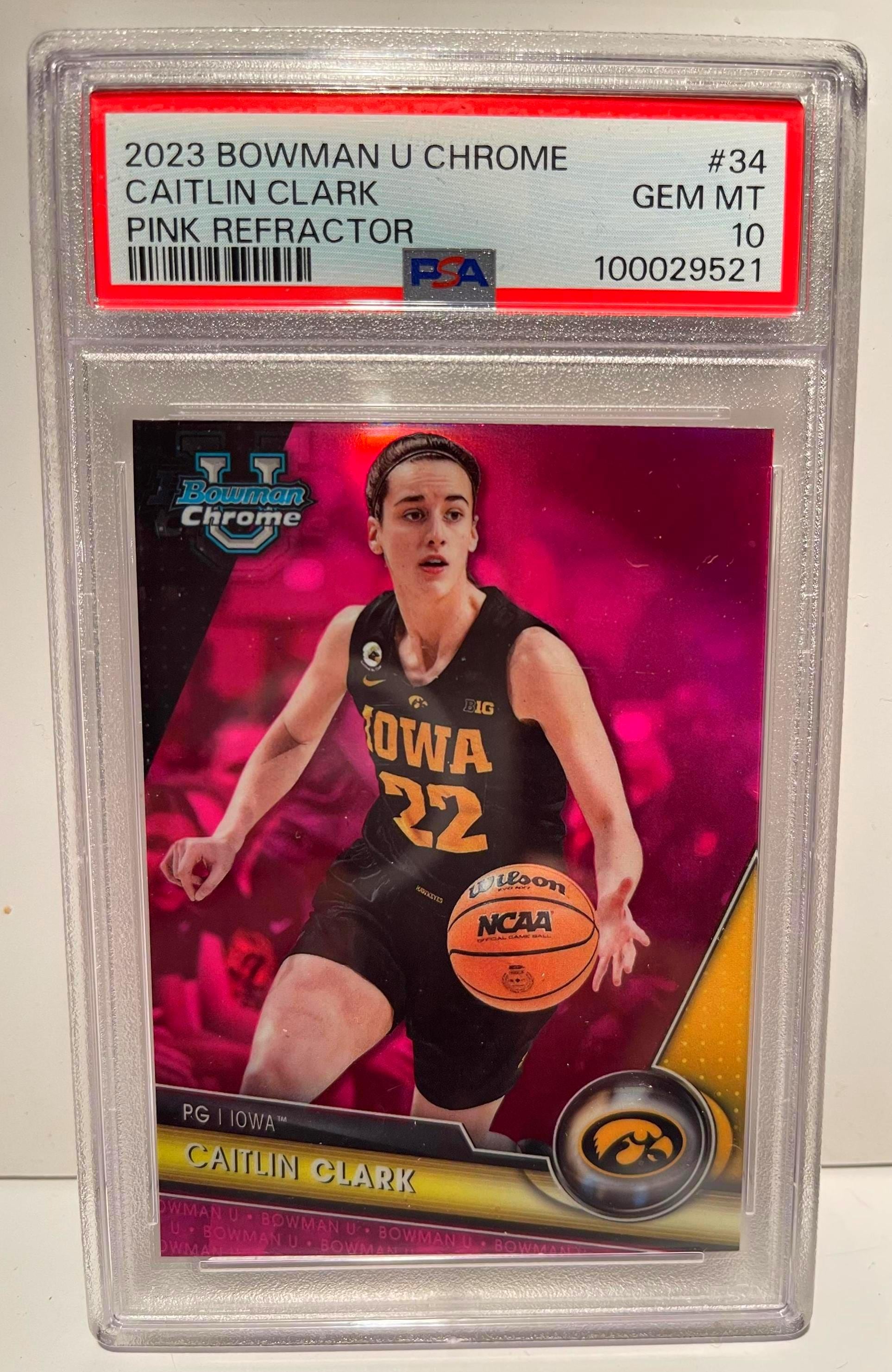 Graded 2022 Topps Bowman University Best Caitlin Clark #50