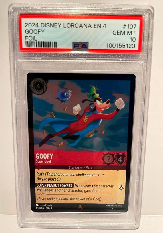 2024 Disney Lorcana Goofy Super Goof #107 FOIL PSA 10 Gem