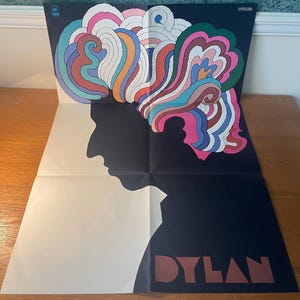 Rare - Unhung/Unused Vintage RARE Japanese Bob Dylan Poster - NEAR MINT - By Milton Glaser - 33&quot; X 22&quot; Pop Art