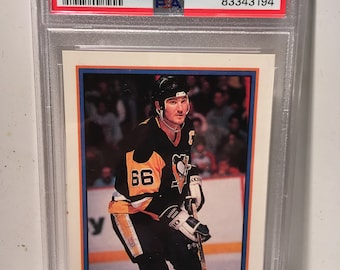 1991 Bowman Mario Lemieux Penguins HOF PSA 9 - Graderad Inkapslad