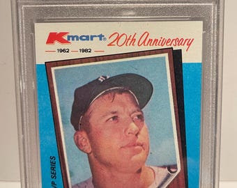 1982 K-Mart 20e verjaardag Mickey Mantle #1 PSA 10 Gem Mint Graded Encased