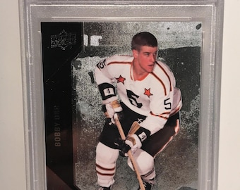 2011 Upper Deck Black Diamond Bobby Orr PSA 10 - Clasificado Encased Bruins Salón de la Fama