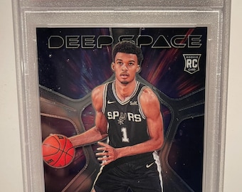 2023 Panini Prizm "Deep Space" Victor Wembanyama Rookie PSA 10 Authenticated. Encased, Graded!