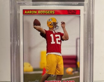 2005 Bazooka #190 Aaron Rodgers Rookie RC Packers Steelers Beckett 9.5 Gem Mint