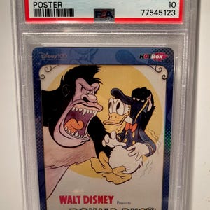 2023 Kakawow Disney 100 Mickey & Friends #27 Póster del Pato Donald y el gorila Anuncio de servicio público 10