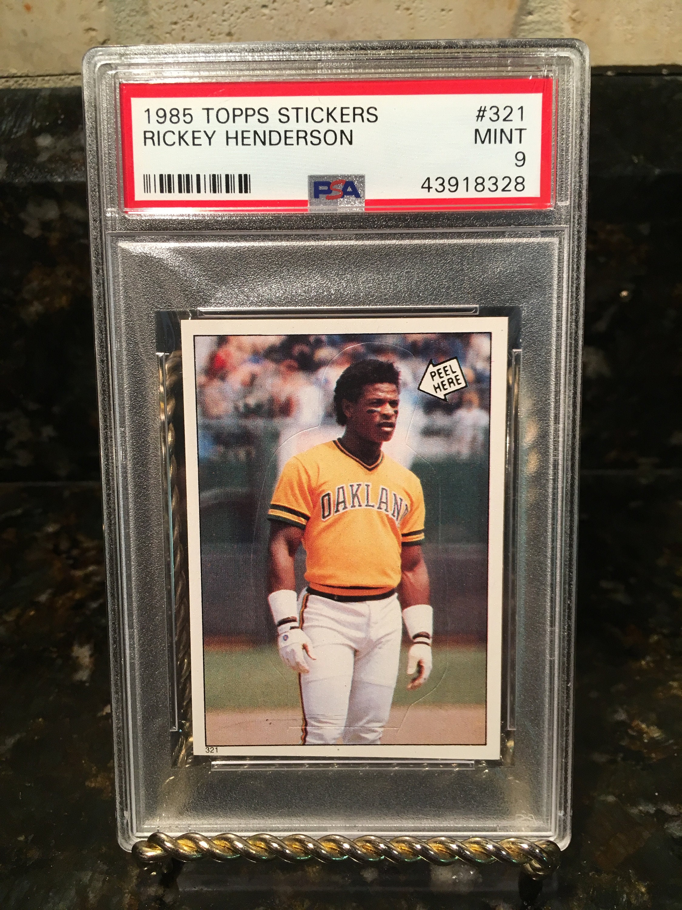 1985 Topps Stickers Rickey Henderson Graded Authenticated - Etsy Israel