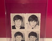 Original Beatle Stamps 100枚セット The Beatles - Original 1964 Uncut Stamps - 4 Vintage Originals