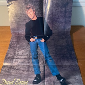 DAVID BOWIE 1980s Japanese Poster Unused Unhung Medium Sized Near Mint - Free Shipping