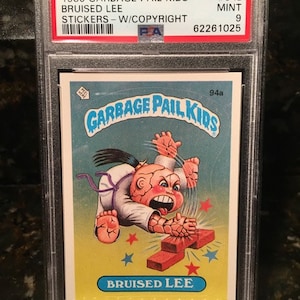 1986 Garbage Pail Kids Series 3 #94A Bruised Lee PSA 9 Rare