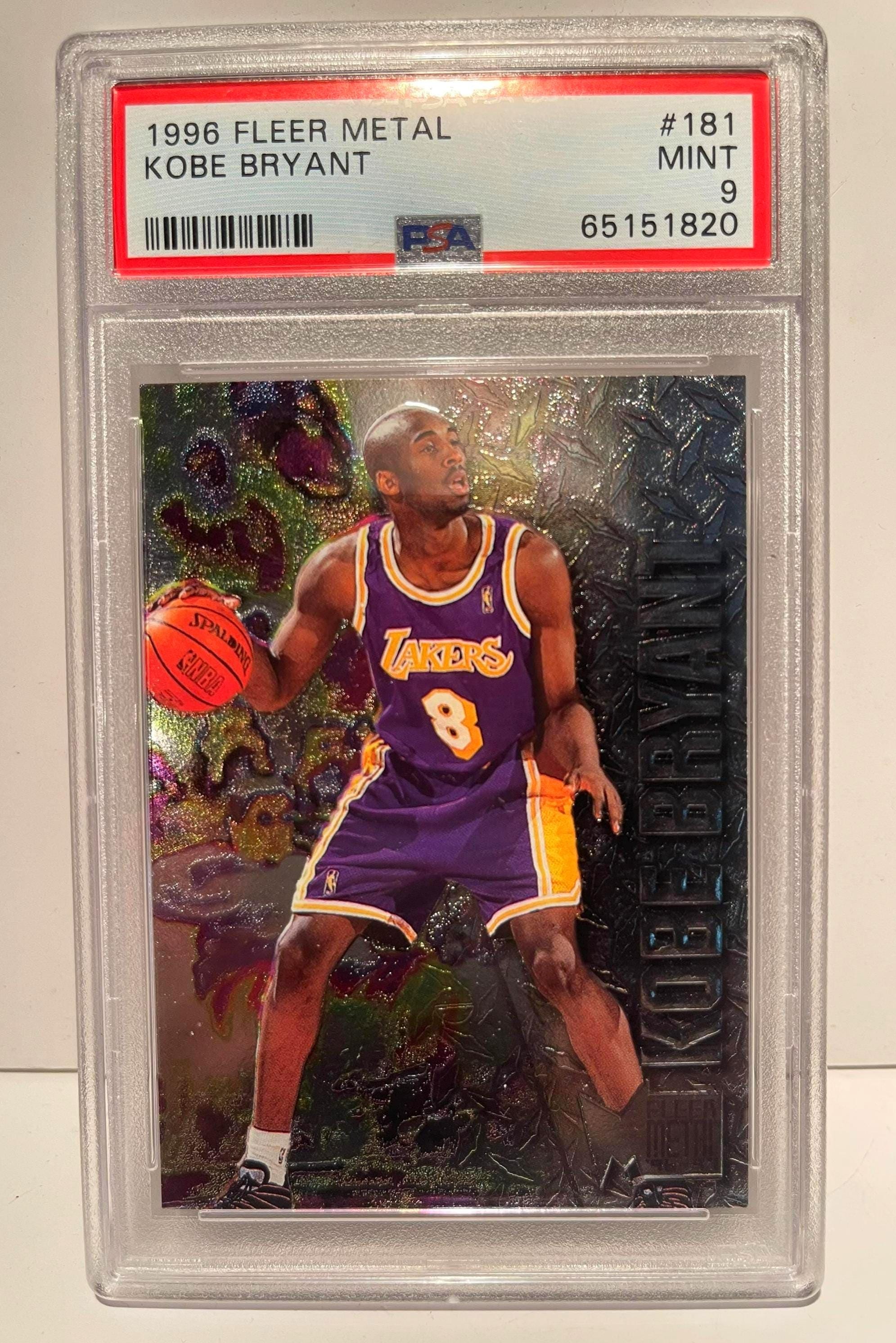 【NBA】Kobe Bryant 1996 L #137RC PSA8 1996 Metal Kobe Bryant #181 PSA 9 MINT Rookie Graded Encased