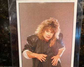 Ozzy Osbourne 1987 Panini Smash Hits Oversized Sticker Rare Mint Condition Unused RIP Legend