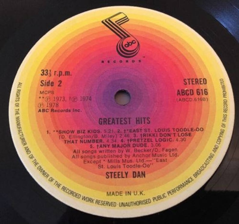 Steely Dan Greatest Hits Double LP Vinyl Records Etsy