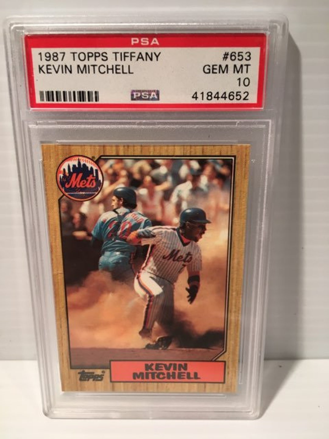 1987 Topps Tiffany Kevin Mitchell RC PSA 10 Gem Mint Mets 