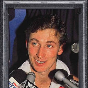 1991 Topps Stadium Club #1 Wayne Gretzky Los Angeles Kings PSA 9 Mint Graded Encased