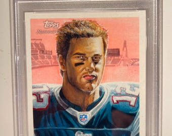 Tarjeta Topps National Chicle 2009 de Tom Brady, PSA 10, estado impecable, New England Patriots