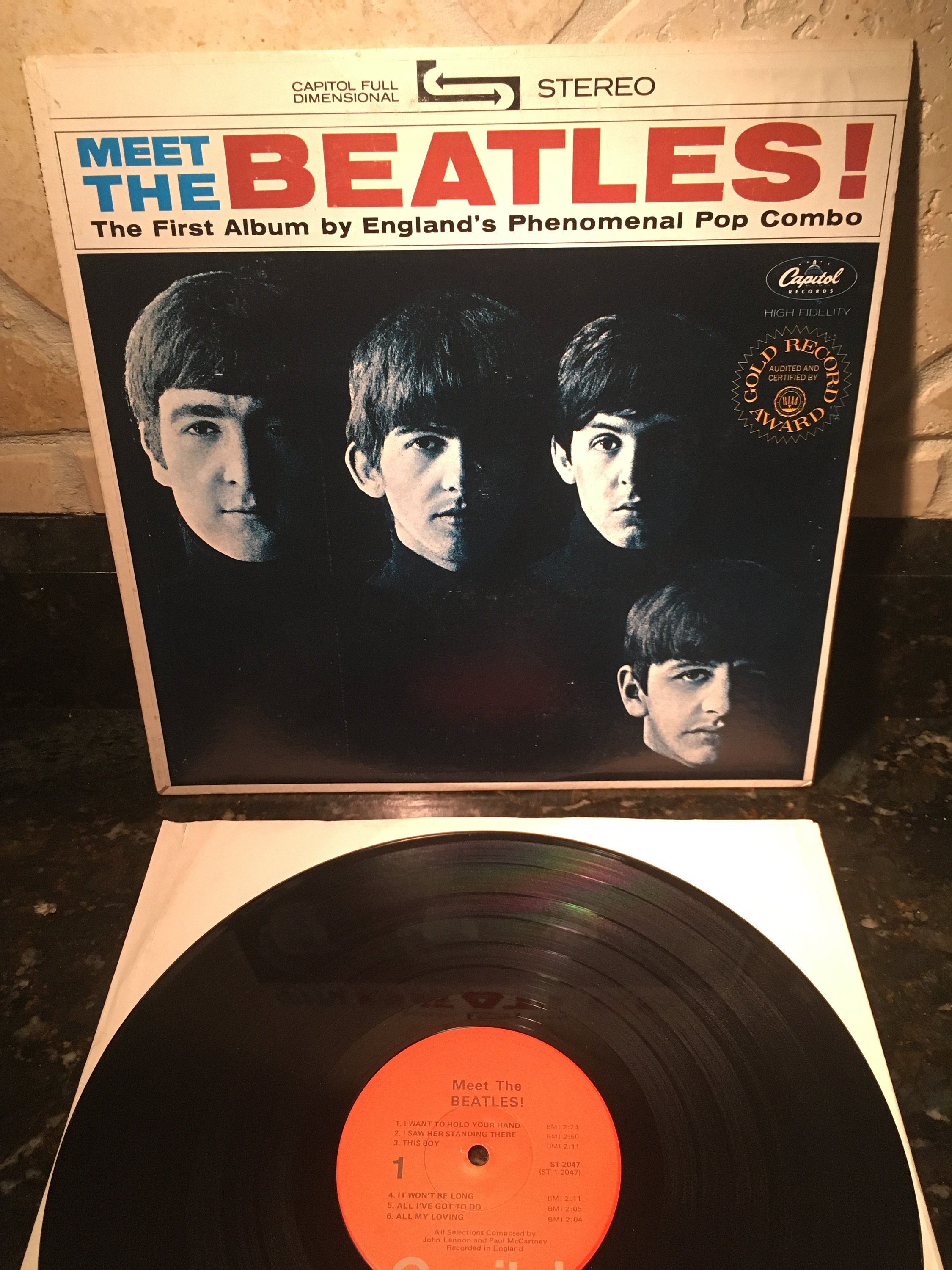 南アフリカ　1stプレス　MONO “With the Beatles” LP The Beatles – 1964 1st Press Mono 'Meet the Beatles' LP