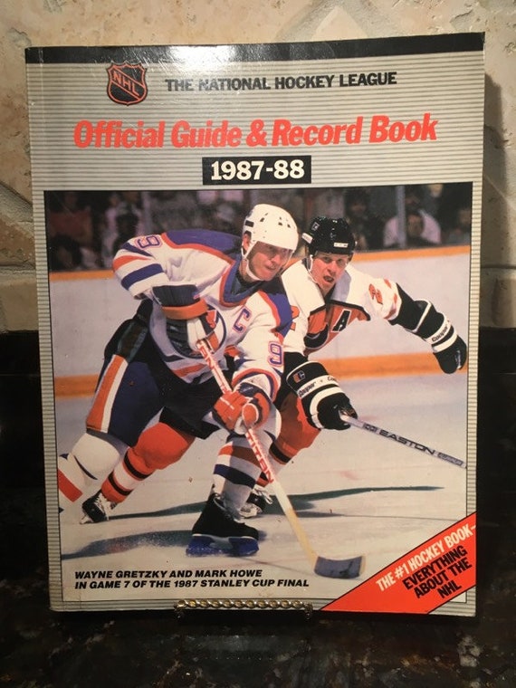 NHL Official Guide ＆ Record Book 1987-95 NHL 1987-88 Official Guide & Record Book Wayne Gretzky - Etsy