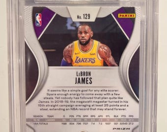 2019 Panini Prizm Lebron James Pink Ice Prizm #129 BGS 9.5 Lakers