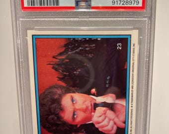 1983 Donruss Knight Rider #23 MICHAEL KNIGHT Using Watch PSA 9 Graded Rare!