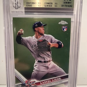 2017 Topps Chrome Update AS #HMT40 Aaron Judge Rookie Card Beckett 9.5 Gem Mint