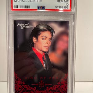 2011 Panini Michael Jackson #66 MICHAEL JACKSON PSA 10 Gem Mint Rare
