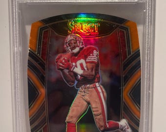 2020 Panini Select Jerry Rice Die Cut Orange Prizm PSA 10 Gem Mint 49ers
