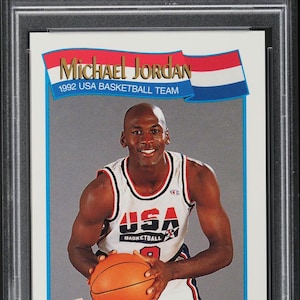 1991 Hoops #579 Michael Jordan PSA 9 USA Basketball Dream Team OLY -  Graded Authenticated Encased