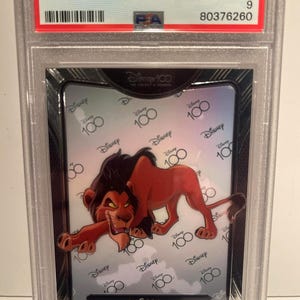 2023 Kakawow Phantom Disney 100 Scar #62 Lion King PSA 9 Mint Graded Encased