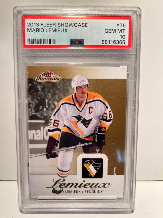 Mario Lemieux 2013 Fleer Showcase PSA 10 Gem Mint - Rare PSA 10 Graded  Encased - Etsy New Zealand