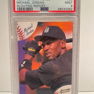 1994 Action Packed Michael Jordan Scouting Report #23 PSA 9 Mint Barons - Baseball!