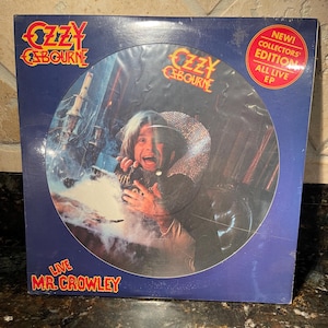 Ozzy Osbourne "Mr Crowley Live" Picture Disc Vinyl Record Sealed NOS EP 1982 - RIP to a Legend!