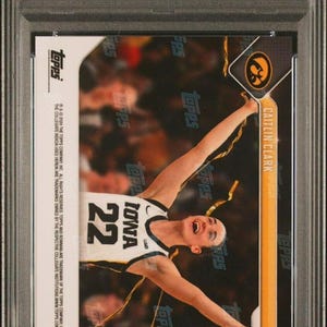 2023 Bowman U Now #61 Caitlin Clark "Breaks Maravich's Record" PSA 10 Trading Card - PSA 10 Graded Encased imagem 2