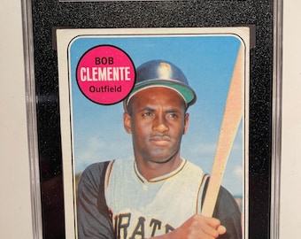 1969 Topps #50 Roberto Clemente SGC authentische Encased Pirates Legende