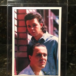 Tears for Fears 1987 Panini Smash Hits Oversized Sticker Rare Mint Condition Unused