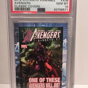 2012 Avengers Classic Covers - PSA 10 Gem Mint - Graded Encased