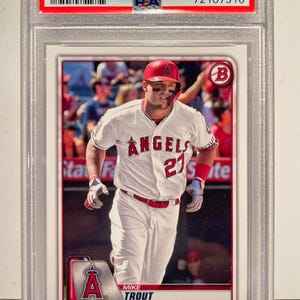 Mike Trout 2020 Bowman PSA 10 - Graded Encased Angels Legend