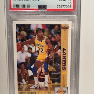 1991 Upper Deck Magic Johnson Lakers HOF PSA 10 graded Encased