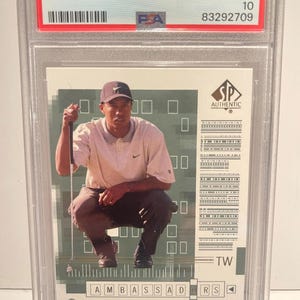Tiger Woods Psa 10 Rookie Card - Etsy