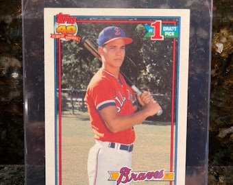 1991 Topps Chipper Jones Rookie Card RC - MLB Hall of Fame HOF! Near Mint/Mint Condition & Free Case!
