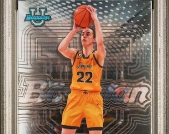 2022 Bowman University Mejor Caitlin Clark # 50 Novata RC PSA 10 - Calificado Encapsulado
