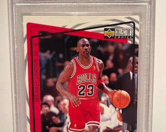 1997 Collectors Choice Catch 23-fast Break #186 MICHAEL JORDAN PSA
